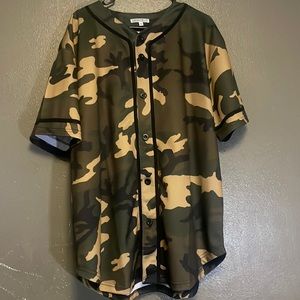 Cam jersey button up